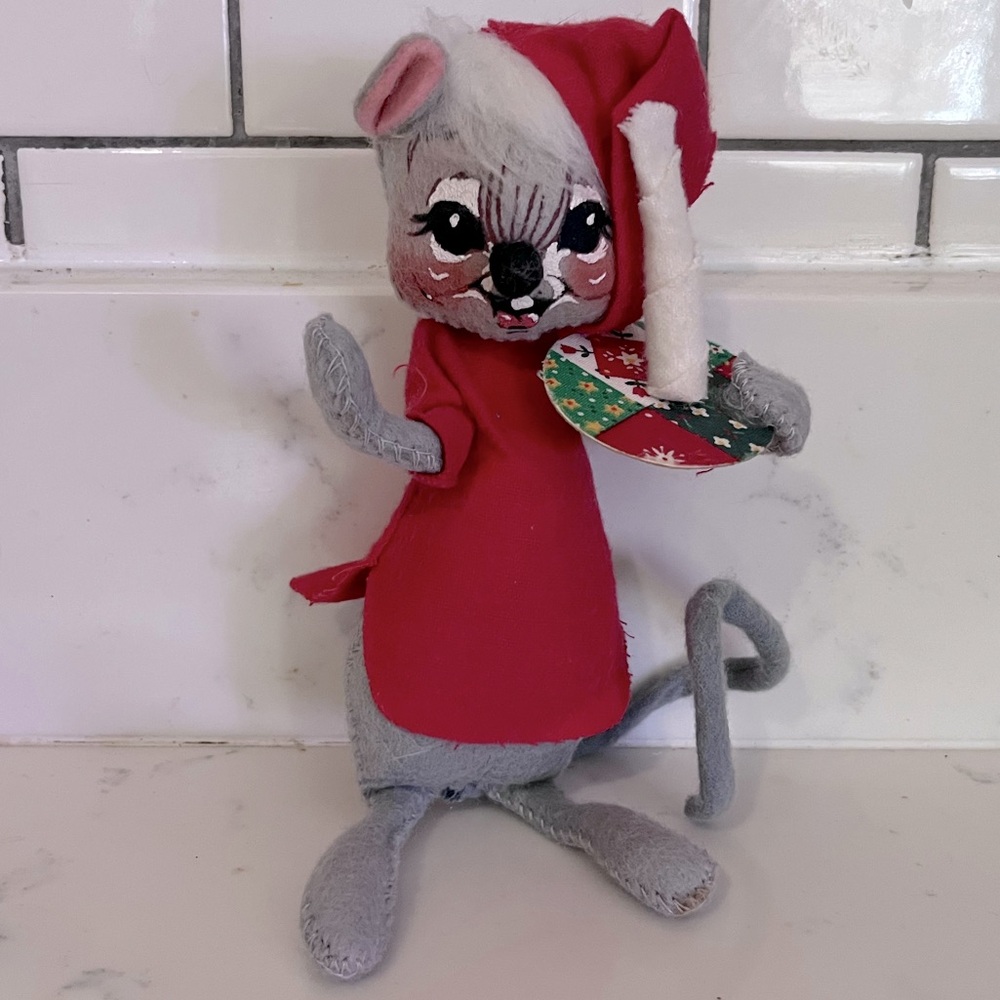 Annalee Christmas Candle Mouse